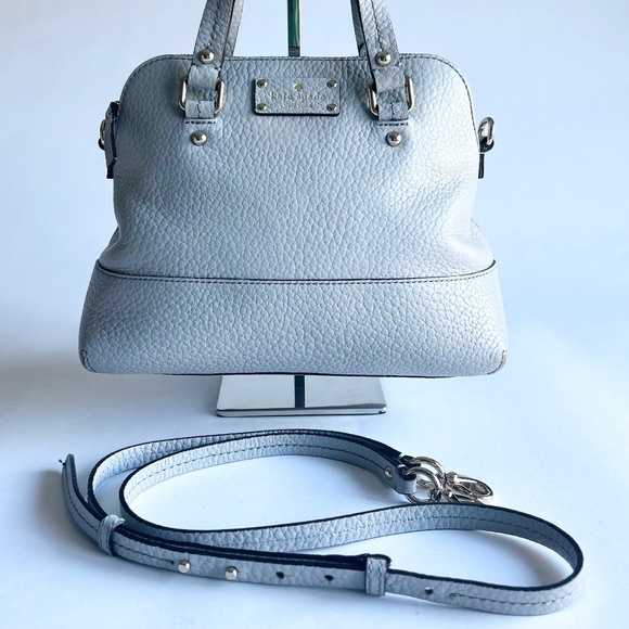 Kate Spade Grey Pebble Genuine Leather Tote - Picture 2 of 15